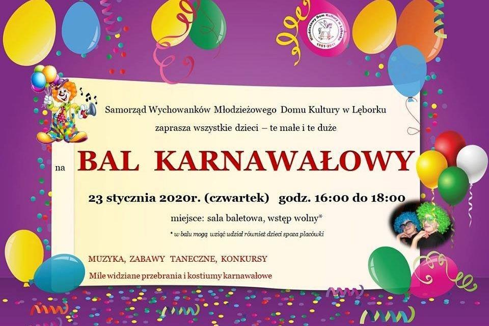 Bal Karnawałowy w MDK Lębork