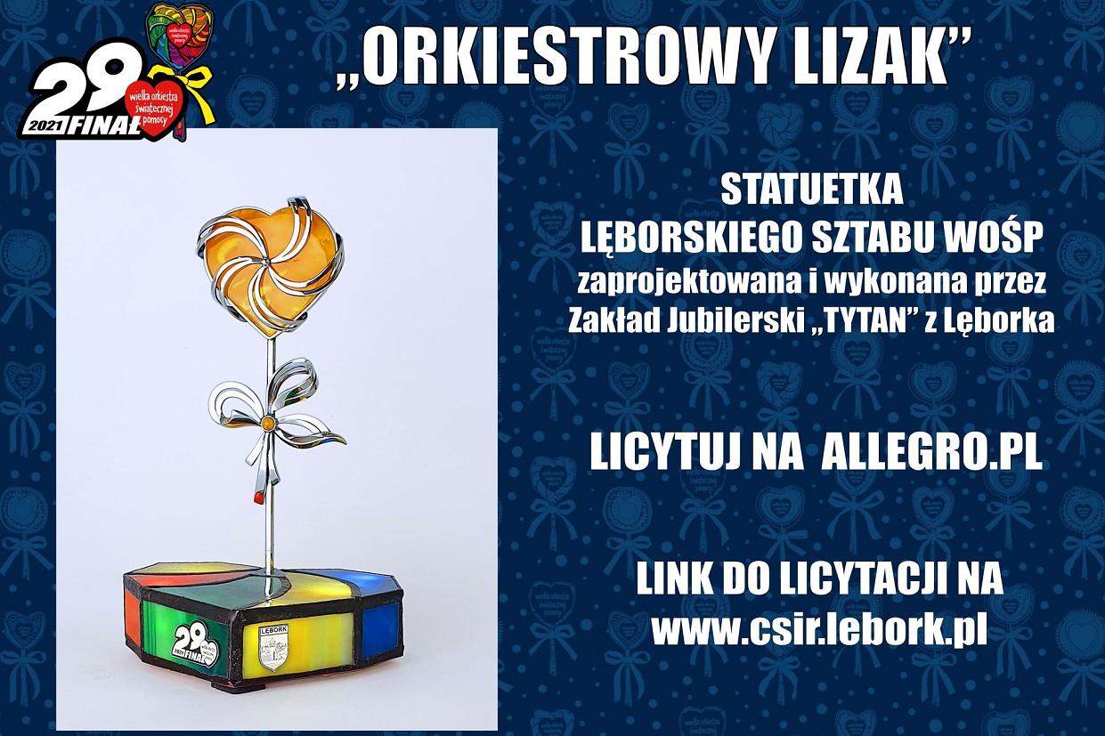 LICYTUJ STATUETKĘ „ORKIESTROWY LIZAK”