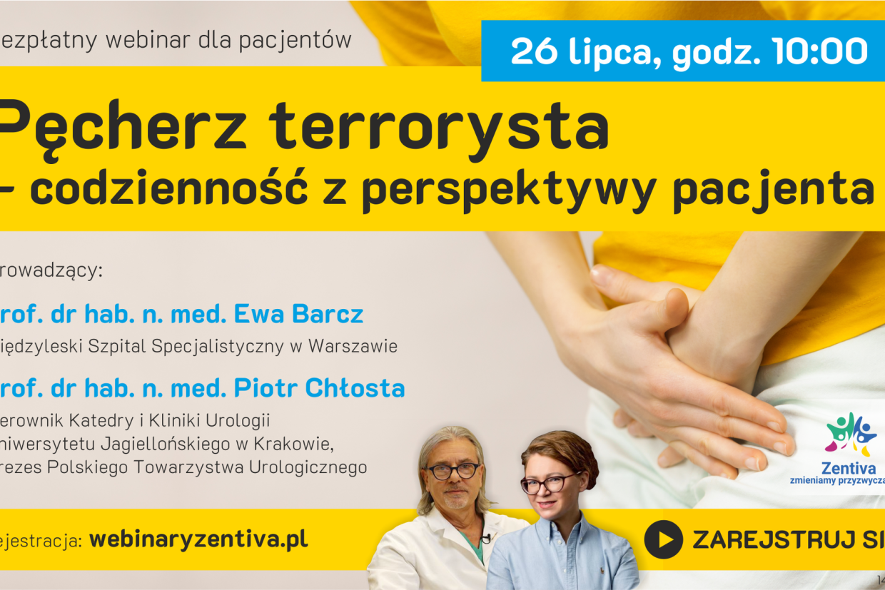 Zaproszenie na bezpłatny webinar dla pacjentów z chorobami urologiczno-ginekologicznymi