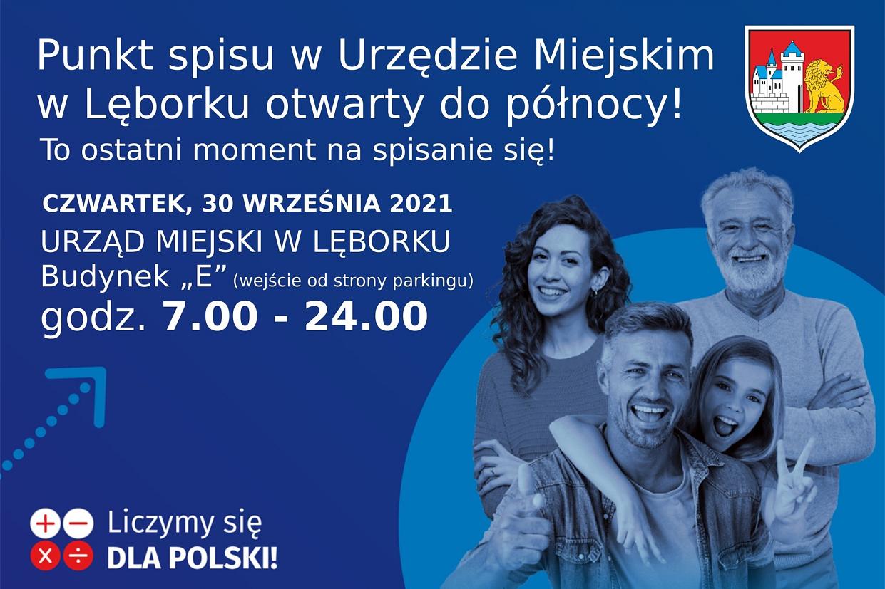 W czwartek Noc Spisowa. Punkt spisu w Urzędzie Miejskim otwarty do północy!