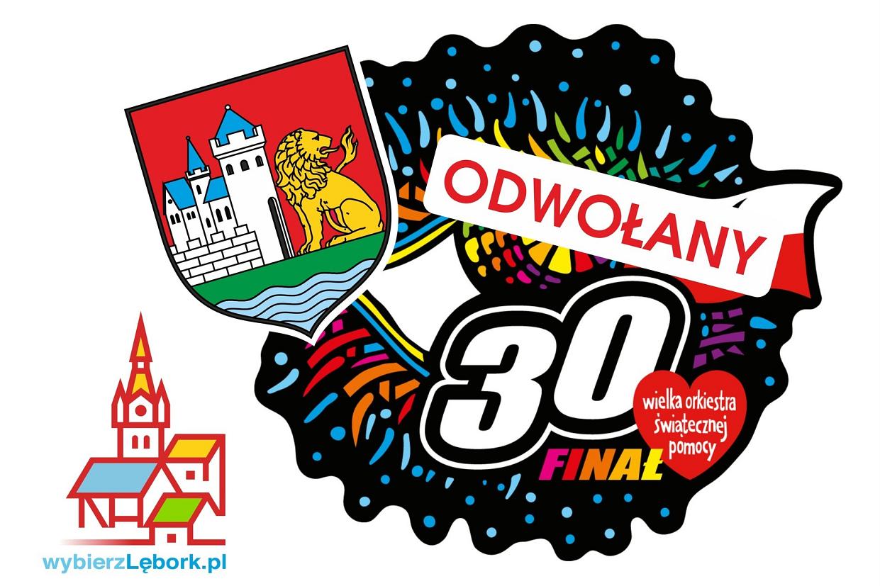 Impreza Integracyjna 30. Finału WOŚP w Lęborku ODWOŁANA
