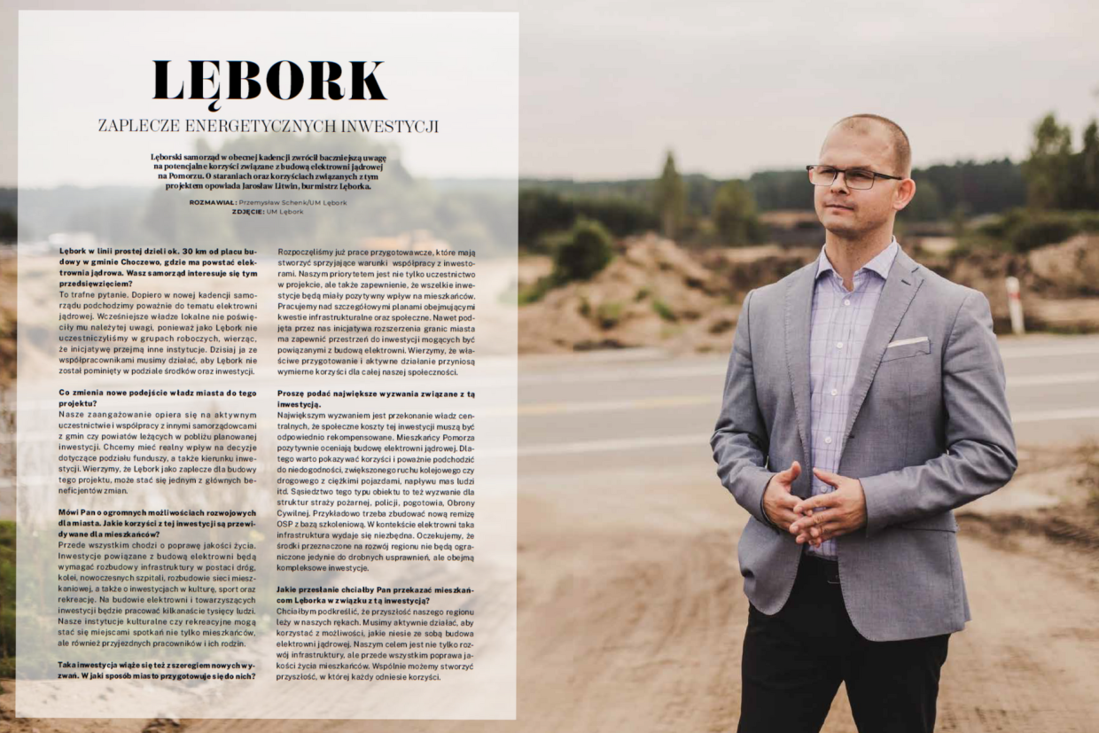 Atom na Pomorzu a Lębork - wywiad z burmistrzem Jarosławem Litwinem