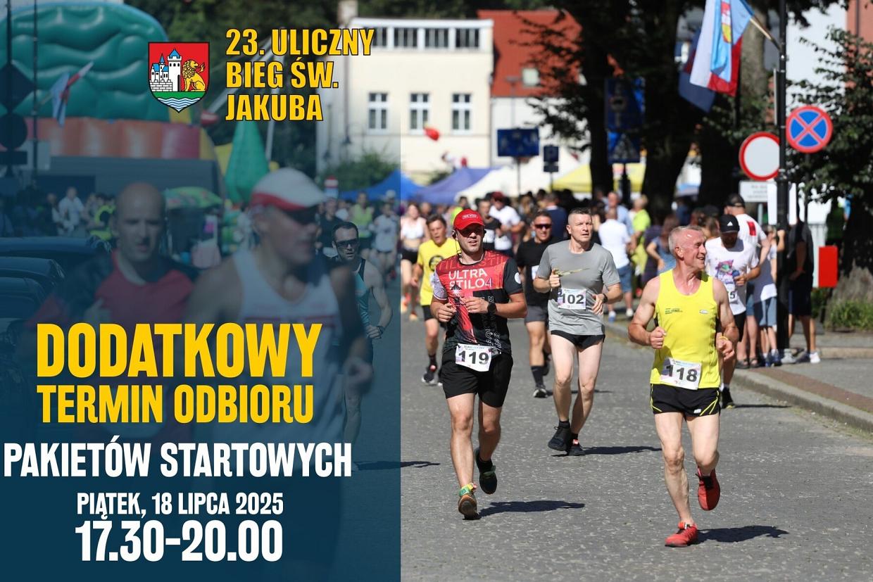 Uwaga! Dodatkowy termin odbioru pakietów startowych na 23. Bieg Uliczny św. Jakuba
