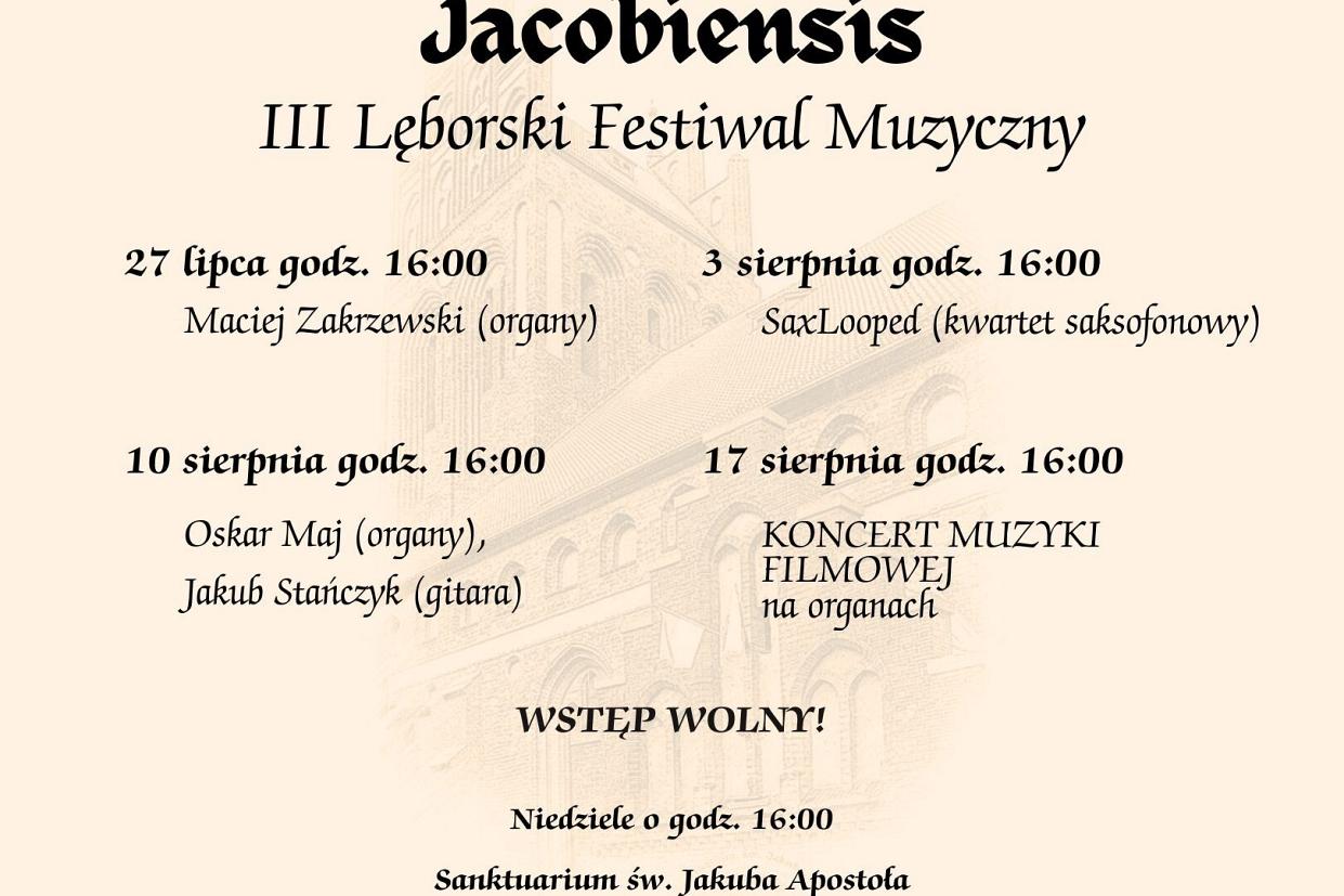Jacobiensis – Lęborski Festiwal Muzyczny po raz trzeci