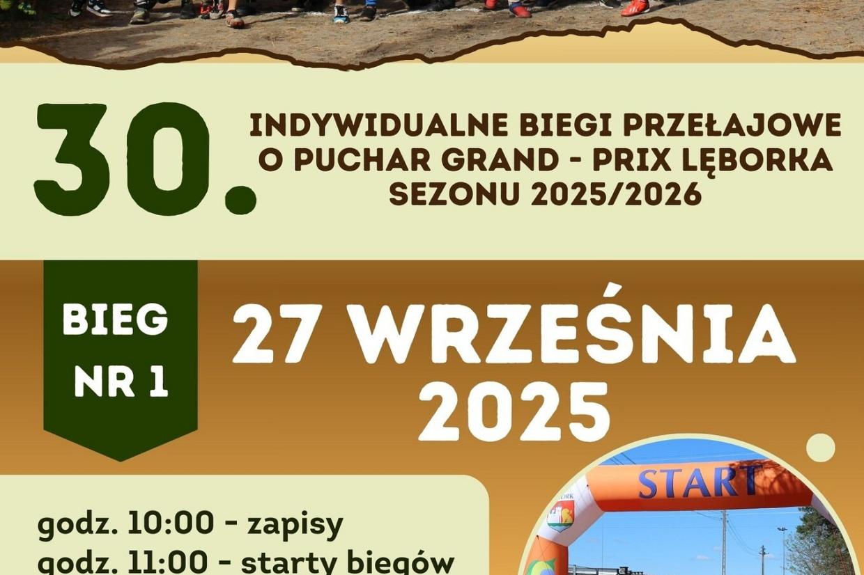 30. Edycja Indywidualnych Biegów Przełajowych o Puchar Grand - Prix Lęborka sezonu 2025/2026