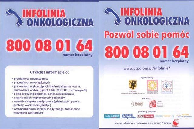 Bezpłatna infolinia onkologiczna