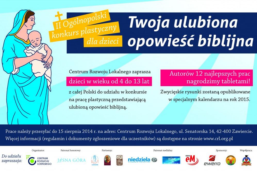 „Twoja ulubiona opowieść biblijna” – konkurs plastyczny dla dzieci