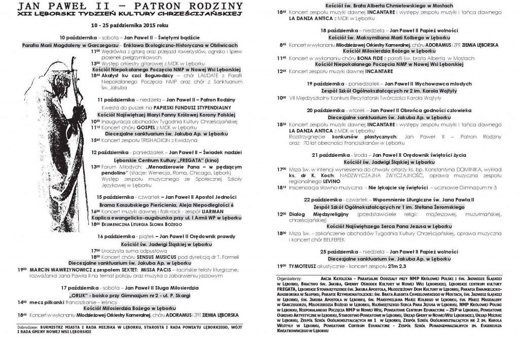 XII Lęborski Tydzień Kultury Chrześcijańskiej