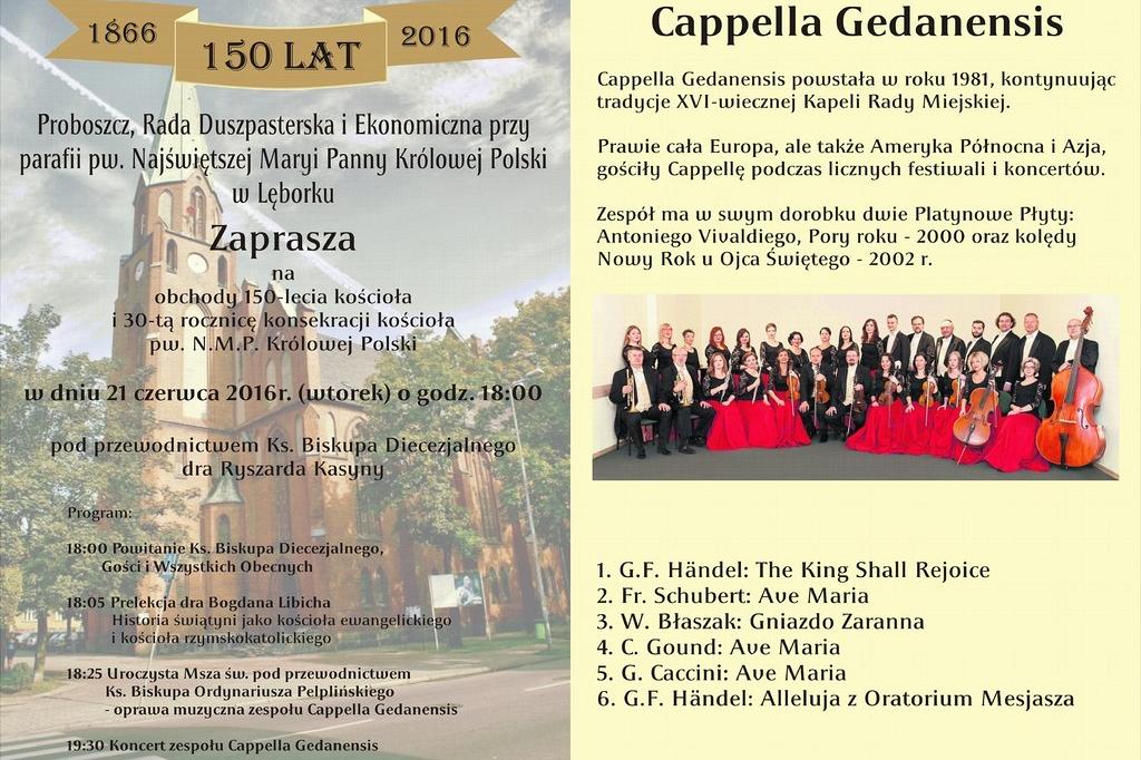 Jubileusz kościoła „Korony”. Wystąpi Cappella Gedansis