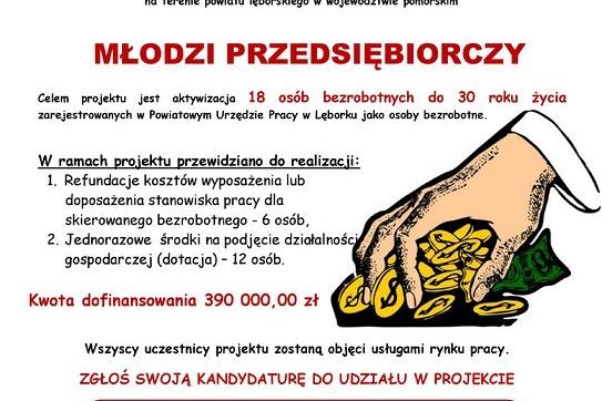 Aktywizujący projekt PUP - “Młodzi przedsiębiorczy”