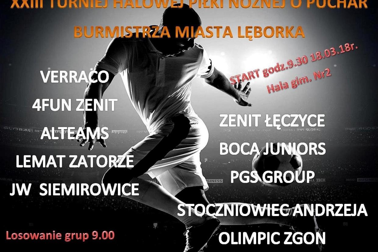 XXIII Turniej Halowej Piłki Nożnej o Puchar Burmistrza Miasta Lęborka