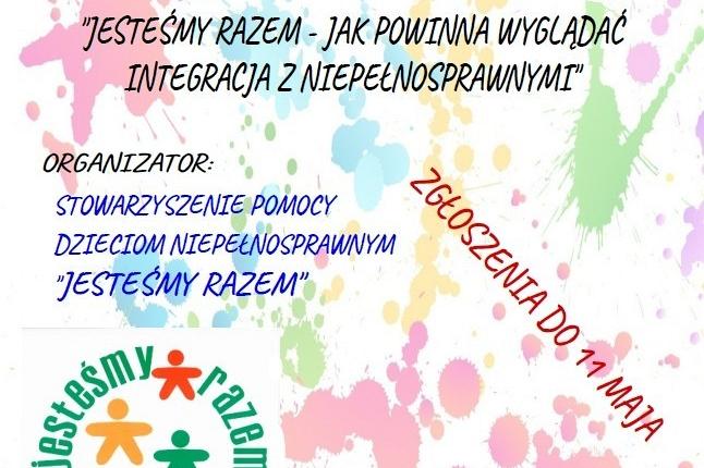 Konkurs plastyczny na 20-lecie Stowarzyszenia Pomocy Dzieciom Niepełnosprawnym ,,Jesteśmy Razem''