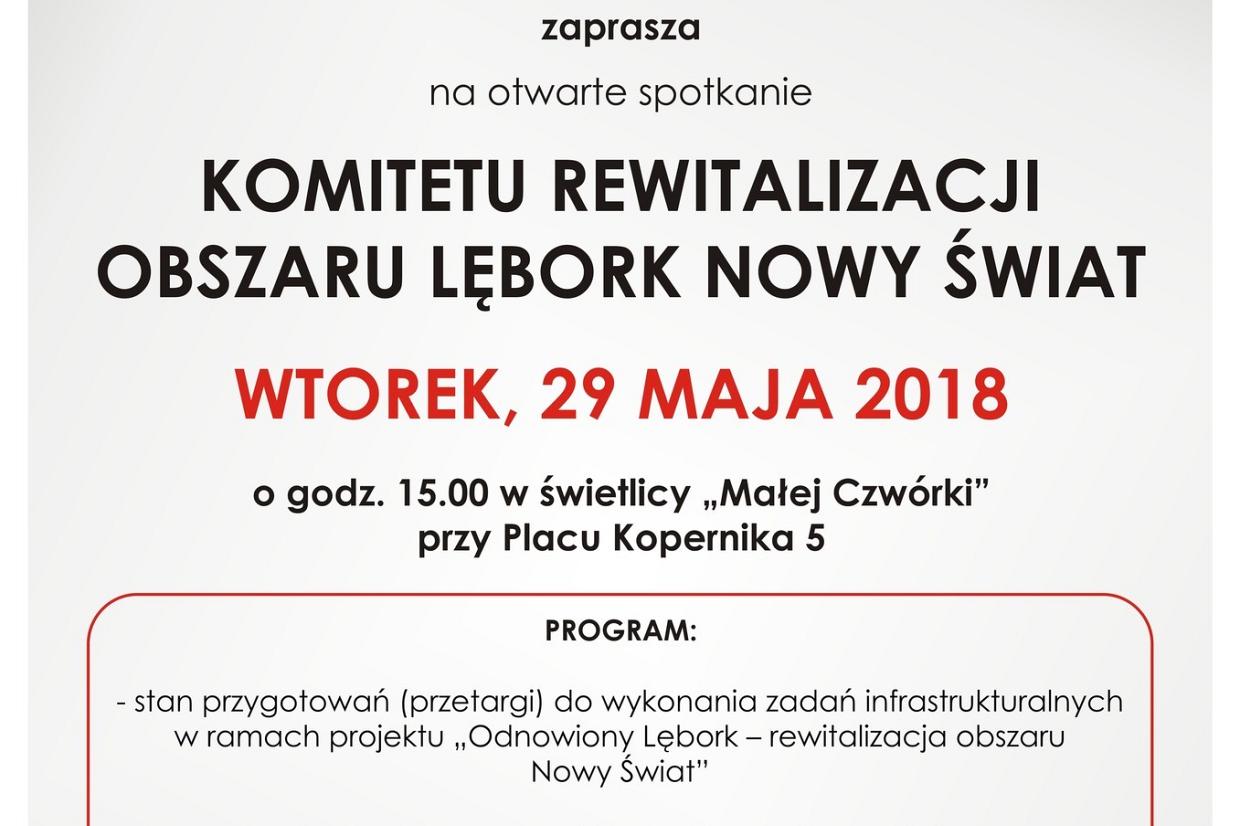 Rewitalizacja Lębork Nowy świat - otwarte spotkanie
