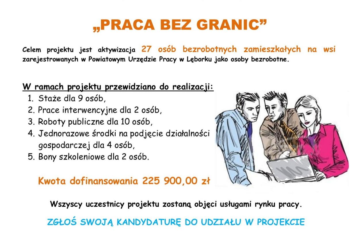 Projekt Urzędu Pracy pn. „Praca bez granic