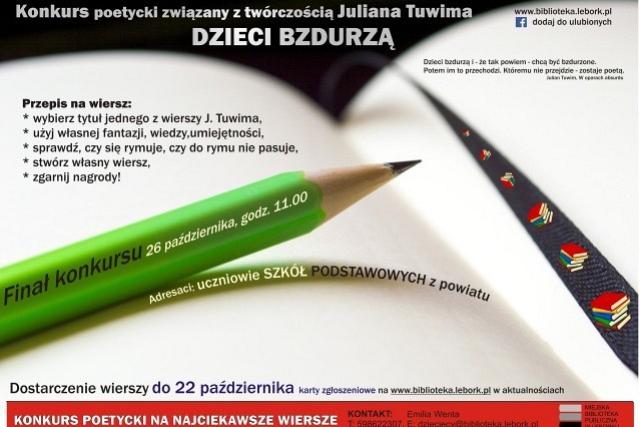 Dzieci bzdurzą - konkurs poetycki oparty na wierszach Juliana Tuwima