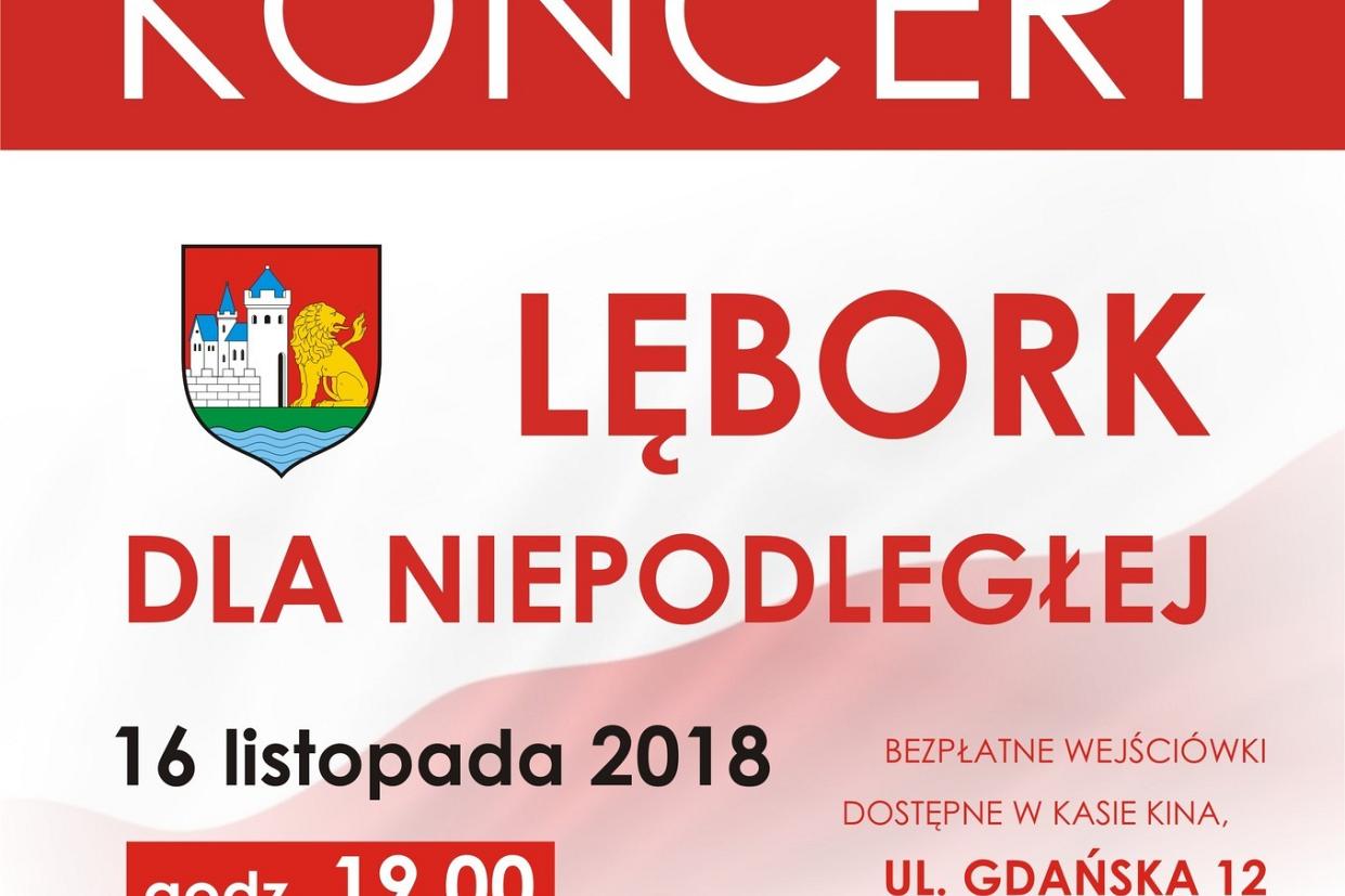 „Lębork dla Niepodległej” - koncert w Kinie „Fregata”