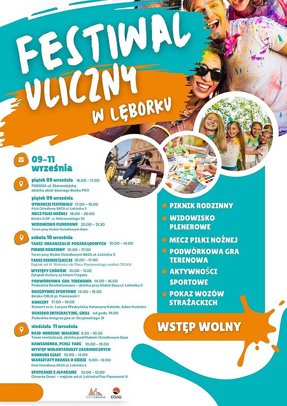 Festiwal Uliczny 2022 w obszarze rewitalizacji Lębork Nowy Świat