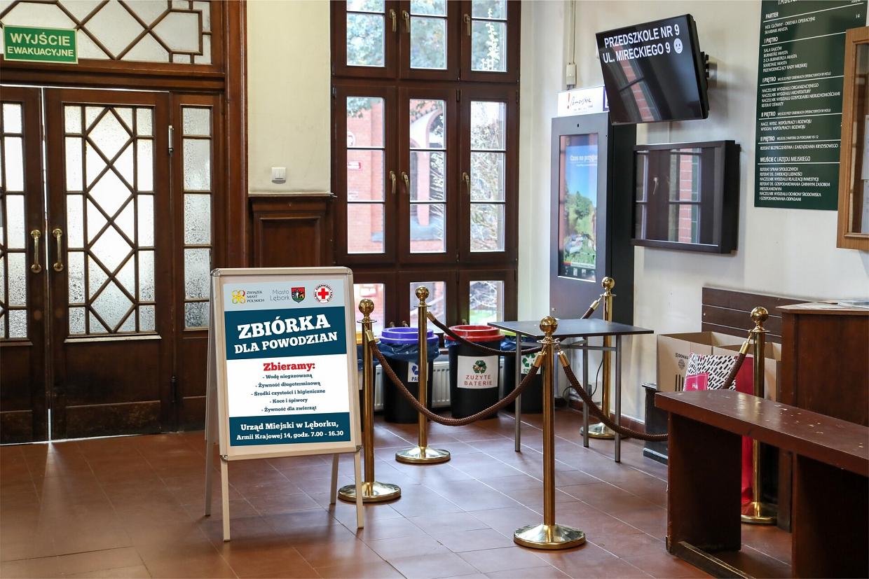 W ratuszu ruszyła zbiórka artykułów dla powodzian