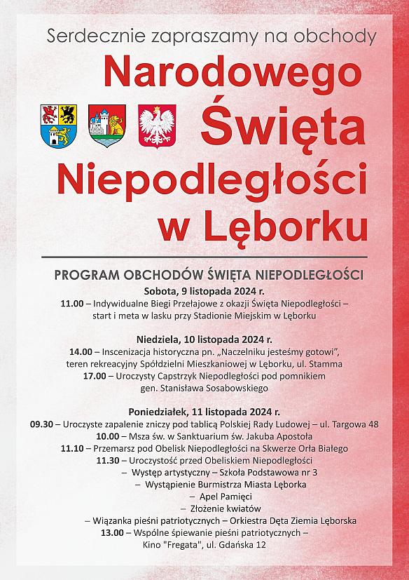 Obchody Święta Niepodległości w Lęborku 2024