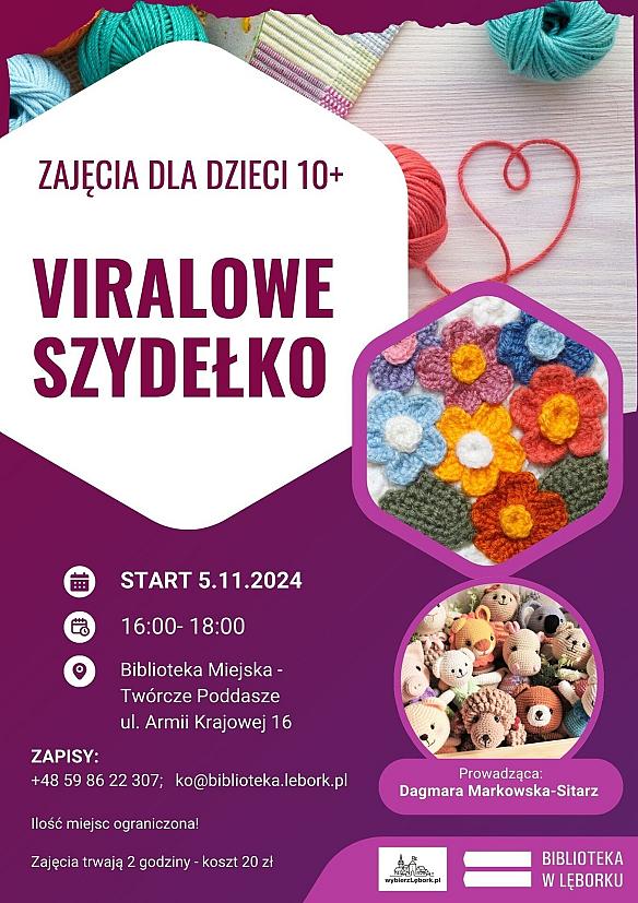 Biblioteka Miejska zaprasza na klub szydełkowy dla dzieci 10+!