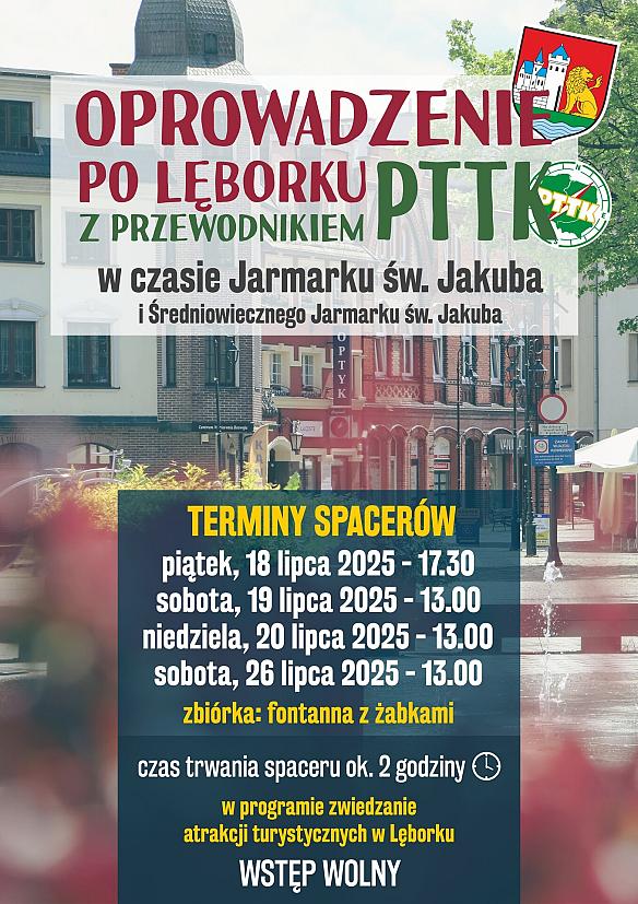 Poznaj Lębork z przewodnikiem PTTK podczas Jarmarku św. Jakuba!