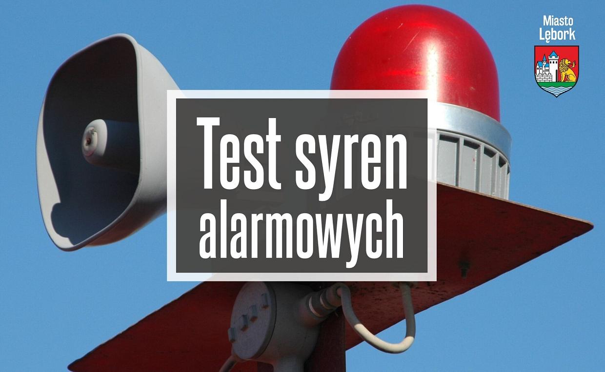 Test syren alarmowych na terenie miasta Lęborka