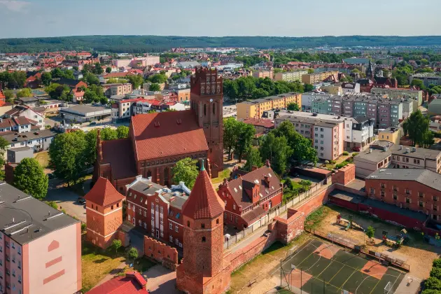 Lębork z lotu ptaka