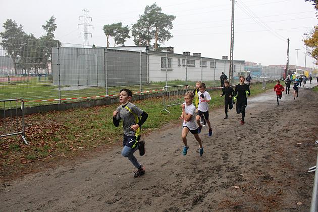 Indywidualne Biegi Przełajowe z okazji Święta Niepodległości w strugach deszczu