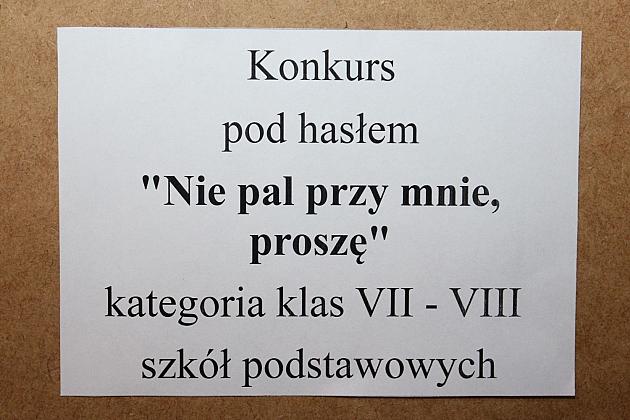 Konkurs „Nie pal przy mnie, proszę” rozstrzygnięty