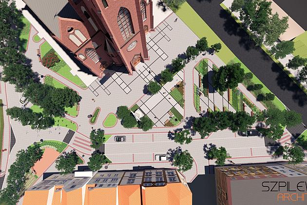 Wizualizacja przebudowy Placu Kopernika. Trwa przetarg