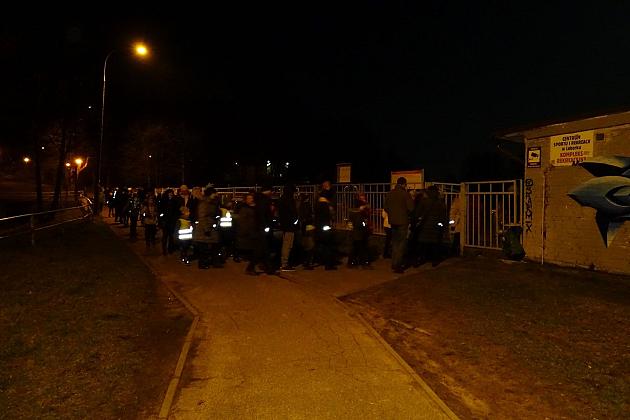 Nocny zimowy rajd po Lęborku