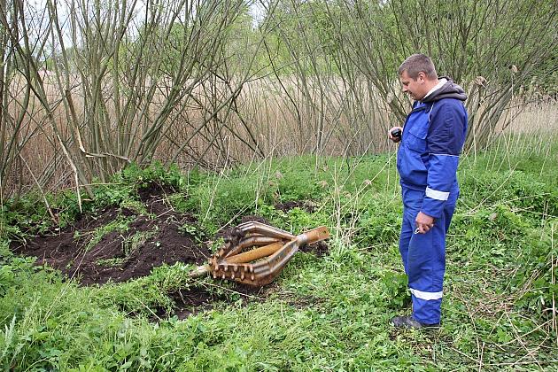 Wodociągowy przewiert sterowany pod rzeką Łebą