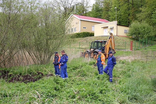 Wodociągowy przewiert sterowany pod rzeką Łebą