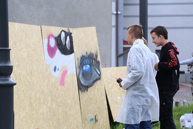 Trwają warsztaty graffiti