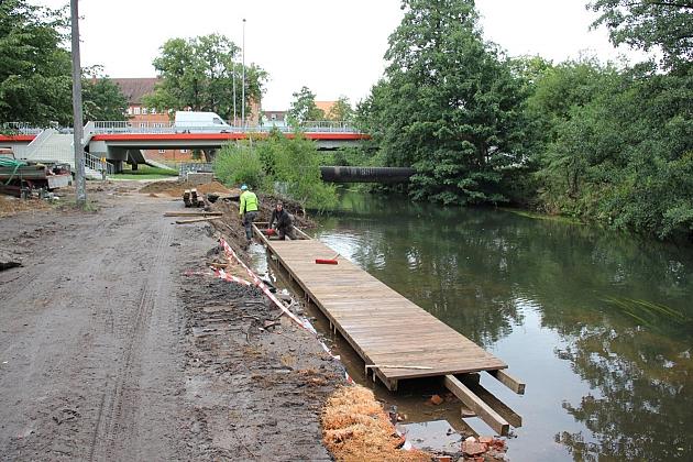 Budowa przystani kajakowej na Łebie i Okalicy