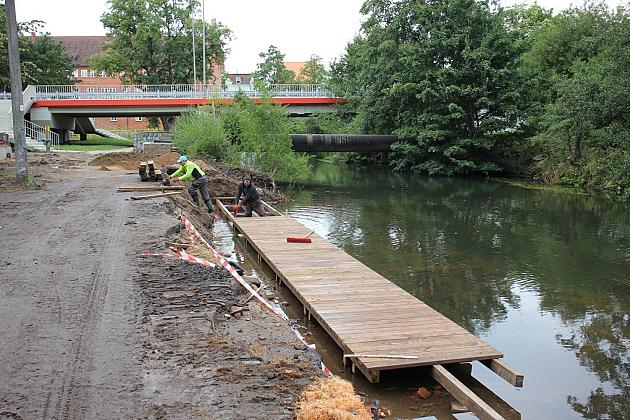 Budowa przystani kajakowej na Łebie i Okalicy