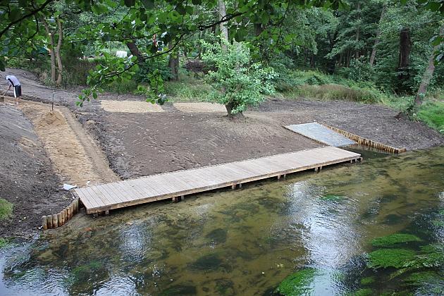 Budowa przystani kajakowej na Łebie i Okalicy