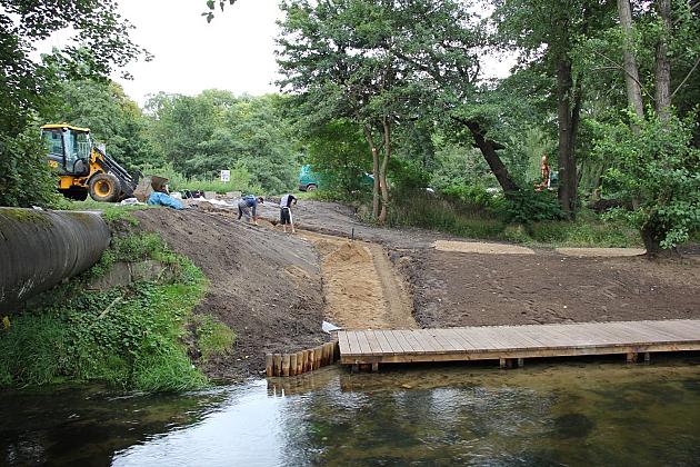 Budowa przystani kajakowej na Łebie i Okalicy