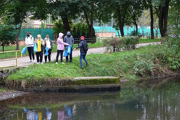 Oczyszczona rzeka Łeba