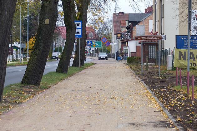 Ciąg pieszo-rowerowy na Krzywoustego wyremontowany