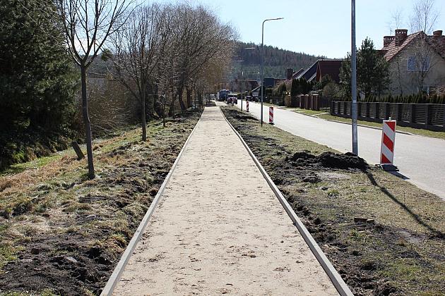 Na Harcerzy powstaje chodnik z Budżetu Obywatelskiego