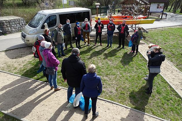 Czyszczenie rzeki Łeby