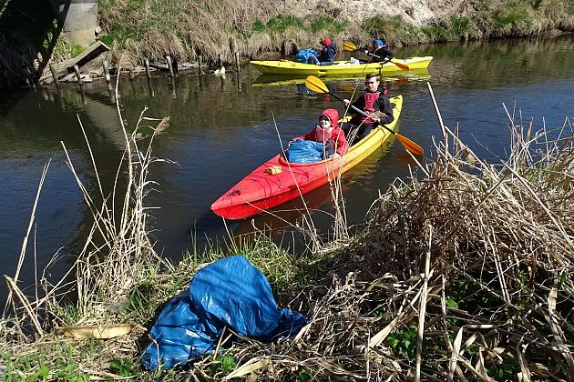 Czyszczenie rzeki Łeby