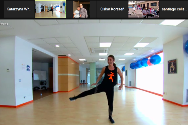 Projekt  Erasmus+  SP nr 1 w Lęborku,  spotkanie online w Hiszpanii