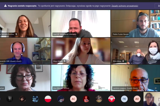 Projekt  Erasmus+  SP nr 1 w Lęborku,  spotkanie online w Hiszpanii