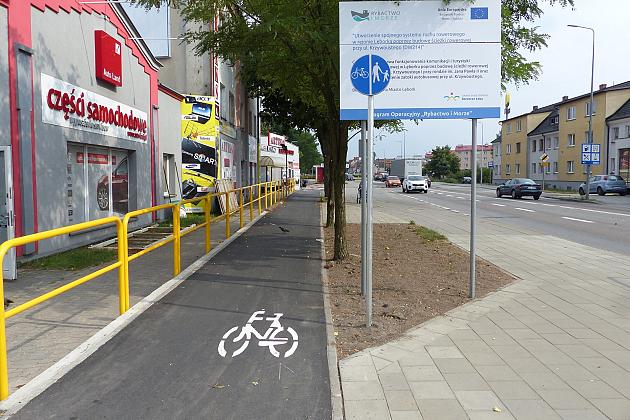 Nowa droga dla rowerów przy Krzywoustego otwarta!
