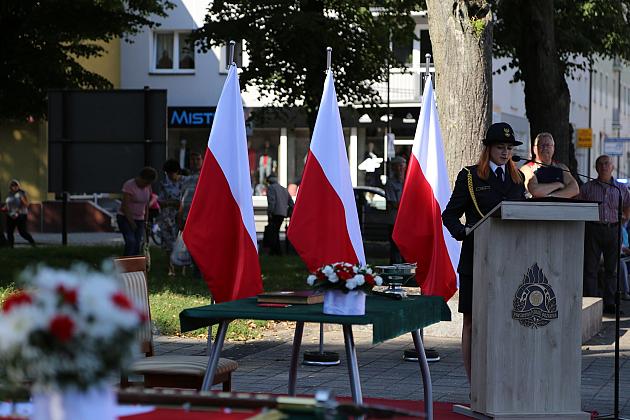 Uroczystość nadania sztandaru dla strażaków