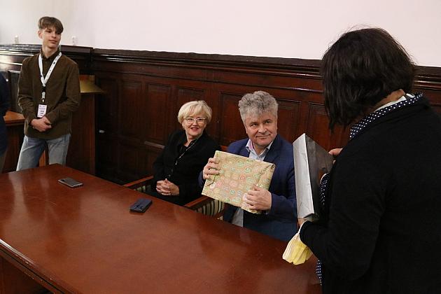 Uczniowie z wymiany z wizytą u Burmistrza