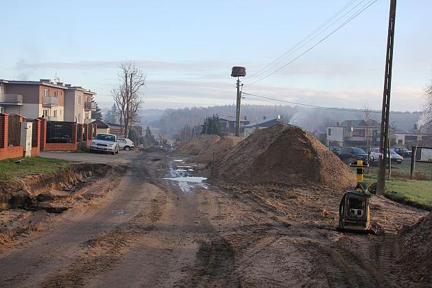Trwa budowa ulicy Pułaskiego w Lęborku