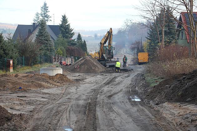 Trwa budowa ulicy Pułaskiego w Lęborku